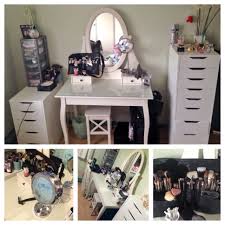 My New And Updated Vanity Ikea Hemnes Dressing Table With Alex Drawers Ikea Under Bed Storage Ikea Malm Dressing Table Dressing Table Storage