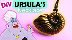 Ursula S Necklace The Little Mermaid Polymer Clay Tutorial Maive Fe Polymer Clay Tutorial Ursula Necklace Mermaid Crafts