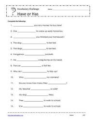 have or has worksheet 8 worksheets english grammar worksheets grammar worksheets helping verbs worksheet