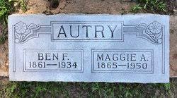 Margaret America “Maggie” Garner Autry (1865-1950)