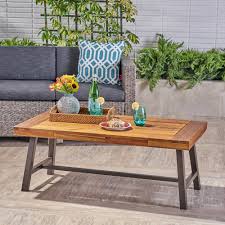5 out of 5 stars. Reviews For Noble House Carlisle Sandblast Finish Wood And Rustic Iron Rectangular Outdoor Coffee Table 41991 The Home Depot