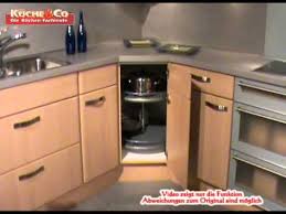 Kuche Co Eckunterschrank Mit Drehkarussell Wmv Youtube