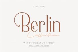 Use a signature that can make your email stand out from the crowd and impress the recipient. Berlin Font In Fonts On Yellow Images Creative Store