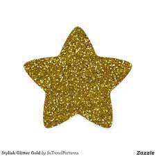 Stylish Glitter Gold Star Sticker Zazzle Com In 2021 Gold Star Stickers Star Stickers Glitter Stickers