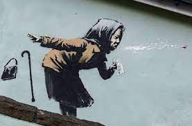 Sanatçı'nın resimle birlikte bıraktığı notta yaptıklarınız için hepinize teşekkürler. Neues Kunstwerk In Bristol Ein Echter Und Ein Falscher Banksy Kultur Stuttgarter Zeitung