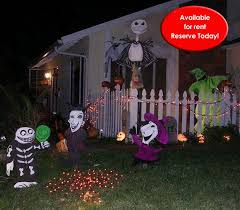 Holiday Wooden Cutout Lawn Decorations Nightmare Before Christmas Halloween Fun Halloween Decor Halloween Yard Art