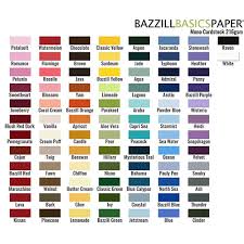 33 Symbolic Bazzill Cardstock Color Chart