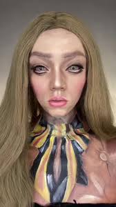 M3GAN Makeup Transformation: Sci-Fi Horror Story