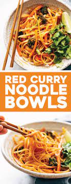 Red Curry Noodles Pinch Of Yum Recipe Curry Noodles Vegetarian Recipes Pasta Dishes