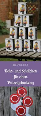 kindergeburtstag deko und spielideen fur einen polizeigeburtstag lavendelblog kindergeburtstag polizei geburtstag kinder geburtstag