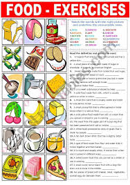Second Part Of A Set Of Three Worksheets About Food This One Has A Matching Exercise And A Fill Workout Food Teach English To Kids Science Activities For Kids