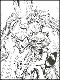 Rocket raccoon from guardians of the galaxy coloring page. Coloring Pages Avengers Endgame 25