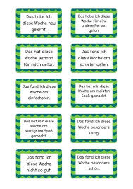 Wochenreflexionskarten Fur Den Klassenrat Schule Erste Klasse Unterricht Schule