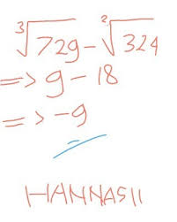 Edisi 14, juli 2005 25 pengetahuan matematika karena satuan dari bilangan yang ditarik akarnya adalah 8, 8 = 23 jadi. Hasil Dari Akar Pangkat 729 Kurang Akar Pangkat 324 Brainly Co Id