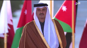 وأضاف أن الزعيمين سيبحثان العلاقات الثنائية والقضايا الإقليمية والدولية محل الاهتمام المشترك. Ù…Ø±Ø§Ø³Ù… Ø§Ø³ØªÙ‚Ø¨Ø§Ù„ Ø§Ù…ÙŠØ± Ù‚Ø·Ø± Ø§Ù„Ø´ÙŠØ® ØªÙ…ÙŠÙ… Ø¨Ù† Ø­Ù…Ø¯ Ø¢Ù„ Ø«Ø§Ù†ÙŠ Ù„Ù„Ø£Ø±Ø¯Ù† Youtube