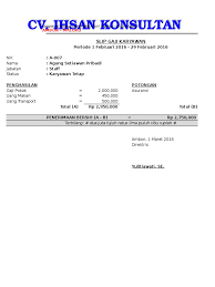 Aplikasi slip gaji slip gaji sudah pasti akan kita dapatkan setiap bulannya bersamaan dengan menerima uang. Contoh Penyata Gaji Excel