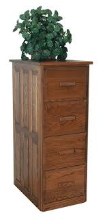 Vertical file cabinet for everyday use. Amish Four Drawer Vertical File Cabinet