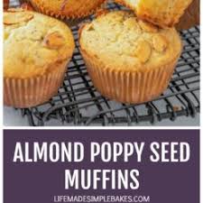 · grease, spray, or placed liners in muffin tins to hold 24 muffins. Almond Poppy Seed Muffins Recipe Life Made Simple