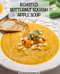 Roasted Butternut Squash Apple Soup Family Food On The Table Recipe In 2020 Butternut Squash Apple Soup Roasted Butternut Butternut Squash Apple