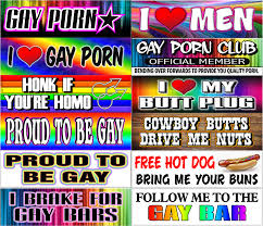 Funny Gay Porn Gag  Bumper Stickers  YOU CHOOSE ANY 3 - STICKER - DECAL |  eBay