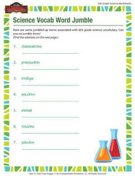 A Fun Science Vocabulary Word Jumble For Sixth Grade Students 6th Grade Science Science Vocab Science Worksheets