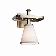 Shop Justice Design Group Textile Arcadia Nickel Wall Sconce Overstock 11688253