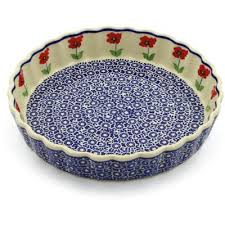 Polish pottery/boleslawiec poland/discount lowest pricess on dinner plates, coofe mugs , salad plates ,soup/cereal bowls from zaklady ceramiczne in all patterns signed by the artist. Bakeware Tagged Fluted Pie Dishes Polish Pottery Shop