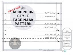 Our free printable face mask patterns are available now! How To Make A Diy Face Mask Free Pattern For An Accordion Style Face Mask Make It Just Sew