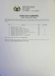 For more information and source, see on this link : Majlis Perbandaran Taiping 15 Jun 2016 Iklan Jawatan Kosong Majlis Perbandaran Taiping Warganegara Malaysia Yang Berkelayakan Berumur Tidak Kurang Dari 18 Tahun Pada Tarikh Tutup Iklan Adalah Dipelawa Untuk Memohon Jawatan