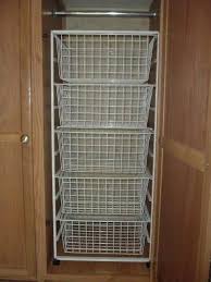 Find storage ideas for rv closets. Www Modmyrv Com Wp Content Gallery Mod 45 Image Gallery Closet Shelves Wire Baskets 2 Jpg Camping Storage Trailer Storage Rv Campers