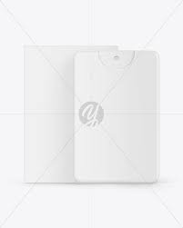 Download Pocket Perfume With Box Mockup In Packaging Mockups On Yellow Images Object Mockups