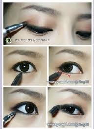 How To Apply Black Eyeliner Korean Makeup Tutorial Asian Eye Makeup Korean Makeup Tutorials Makeup Eyeliner