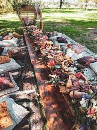 Amazing Baby Shower Idea Boho Picnic Backyard Picnic Picnic Style