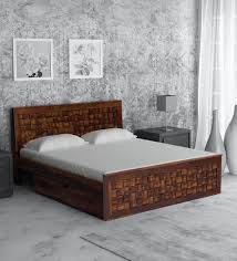 Buy Woodway Solid Wood Queen Size Bed With Storage In Provincial Teak Finish Woodsworth By Pepperfry Online Transitional Queen Size Beds Beds Furniture Pepperfry Product Queen bed with storage, habitrio solid wood queen size platform bed frame with 4 drawers, headboard w/bookcase, footboard, wooden slat support, no box spring needed, furniture for bedroom, queen. woodway solid wood queen size bed with storage in provincial teak finish
