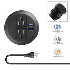 Shop our great selection of electronics & save. Desk Power Grommet Outlet With 4a Usb Recessed Power Strip Socket Fits 3 1 8 Grommet Hole Plug In 2 Outlet 6 5 Ft Walmart Canada