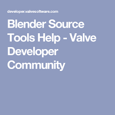 Blender Source Tools Help Valve Developer Community Blender Development Valve
