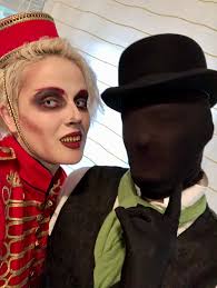 Tom Maxwell: "Emrys and me running a haunted…"