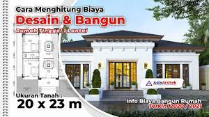 Desain rumah dengan 4 kamar dan memiliki garasi yang luas yang bisa memuat 2 mobil desain rumah mewah 1 lantai 4 kamar tidur modern 24. Desain Rumah Mewah 1 Lantai Tropis Mediterania 20 X 23 M Video Review Cara Menghitung Biaya Youtube
