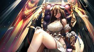 1920x1080 Hd Wallpaper Of Albedo Overlord Anime Albedo Anime Live Wallpapers