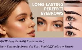 Amazon.com : 2PCS QICIY Easy Peel-Off Eyebrow Gel- QICIY Peel Off Tattoo  Eyebrow Eye Brow Tint Waterproof & Sweatproof For All Skin Tones (Brown) :  Beauty & Personal Care