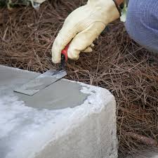 The material used to form the risers depends on the type of step being formed. How To Repair Concrete Steps The Home Depot