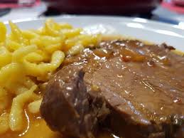 Fleisch Rind Rinderbraten Vom Entrecote A La Biggi Rezept Rezept Rinderbraten Braten Fleisch Gerichte