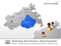 Regions are sorted in alphabetical order from level 1 to level 2 and eventually up to level 3 regions. Powerpoint Map Mecklenburg Vorpommern Germany Presentationload