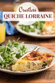 This Crustless Quiche Lorraine Is An Easy Gluten Free Quiche Recipe That S Perfect For Brun Crustless Quiche Lorraine Gluten Free Quiche Recipes Quiche Recipes