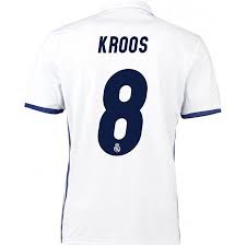 Camisa Adidas Real Madrid Home 16 17 Real Madrid 16 17 Toni Kroos 8 Hjemmedraktsett Kortermet Http Www Fotballteam Com Real Madrid 16 17 Toni Kroos 8 Hjemmedrak Fodboldtroje Madrid