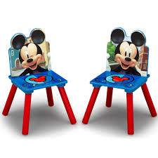 Join your favorite friend with the mickey mouse folding kids activity table set from jakks pacific includes folding table for kids to use for drawing, eating & playing with 2 padded fold up chairs for extra comfort and easy. Disney Mickey Mouse Kids Table And Chair Set With Storage By Delta Children Walmart Com Walmart Com