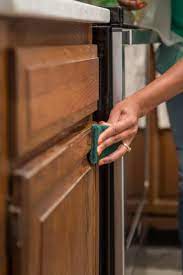 Let it sit for a couple of minutes, then wipe away. Paint Your Kitchen Cabinets Without Sanding Or Priming Diy