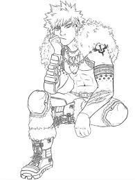 Download or print this amazing coloring page: Bakugou Coloring Sheets Shefalitayal