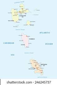 Current prices start from 40 eur for one way trip with martinique to guadeloupe ferry. Guadeloupe Dominica Martinique Map Stock Vector Royalty Free 246245737
