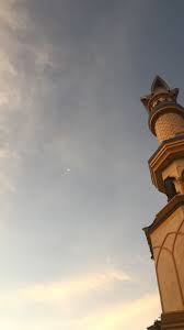 What did the prophet muhammad say about wallpaper? Mosque Islam Tumblr Sunset Sky Moon Fotografi Alam Arsitektur Islamis Fotografi Arsitektur